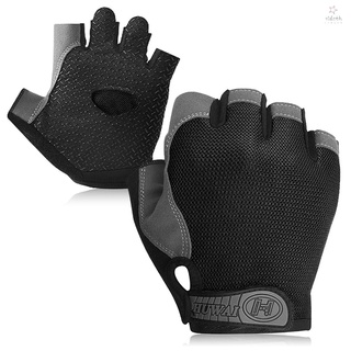 RIDERLIVING MTB Sport Bike Half Finger Cycling Gloves Anti-skid Bike Short Finger Gloves Weight Lifting Gloves  Summer Outdoor Breathable Gloves Fitness Sport   Gloves Wear-resistant Women and Men Riding Equipment