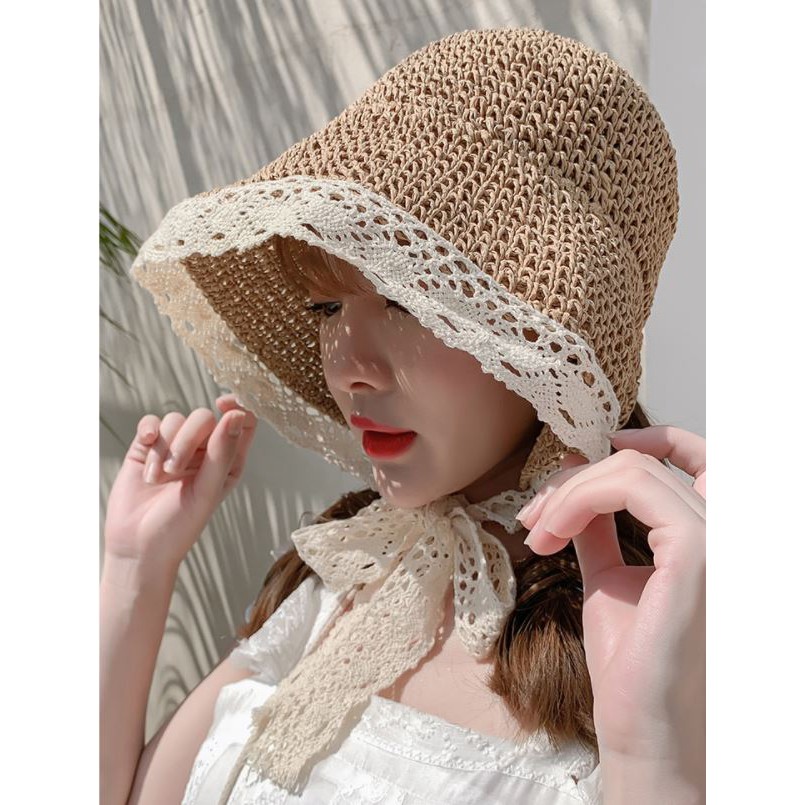 หมวกสาน Sunshine  หมวกปีกกว้าง (B47) - รูปที่ 3