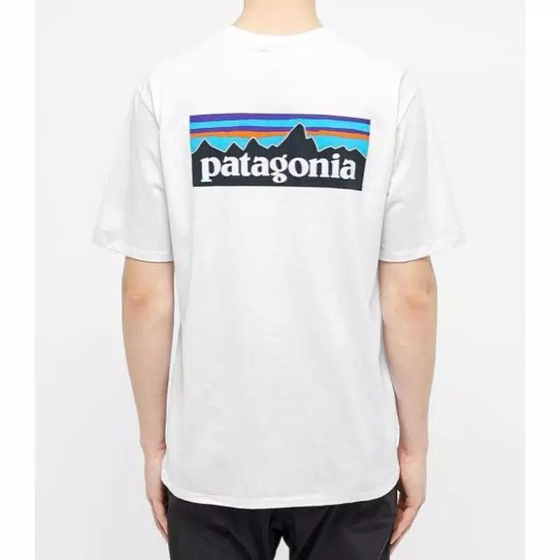 [100% Cotton] เสื้อยืด พิมพ์ลายโลโก้ Patagonia P-6 เหมือนของแท้ พรีเมี่ยม