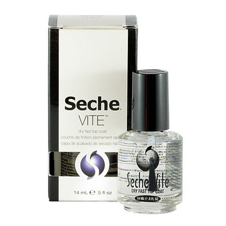 Seche Dry Fast Top Coat 0.5 oz. 14 ml. ท้อปโค้ดแห้งเร็ว เงามาก สำหรับสีธรรมดา ทนทาน ไม่ทำให้เล็บเหลือง และทำให้สีเซตตัว