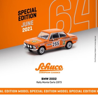 Tarmac Works x Schuco โมเดลรถยนต์ BMW 2002 Rally Schuco Monte Carlo 1: 64 1973