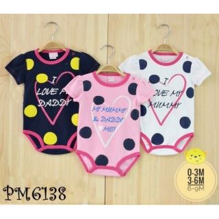 บอดี้สูท🐳 มี size 0-3M 3-6M 6-9M 
🐳 ทั้งหมด 3 ชุด