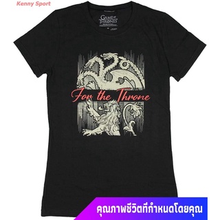 เสื้อยืดพิมพ์ลายprintingเกมบัลลังก์ สาว Game Of Thrones Shirt Juniors Queens For The Throne Graphic T-Shirt sale เสื้อย