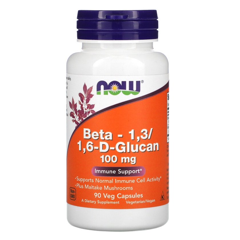 Now Foods, Beta-1,3/1,6-D-Glucan, 100 mg, 90 Vcaps