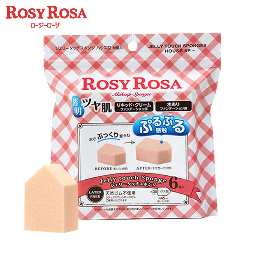 Rosy Rosa Jelly Touch Sponge House 6P
