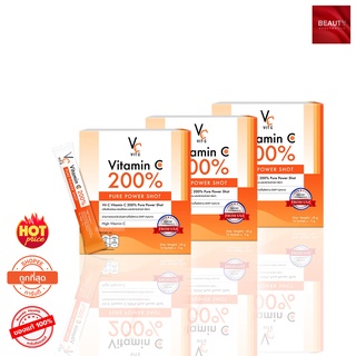 VC Vit c Vitamin C 200% Pure Power Shot High Vitamin C 3,000 mg. (14 ซอง x 3 กล่อง)