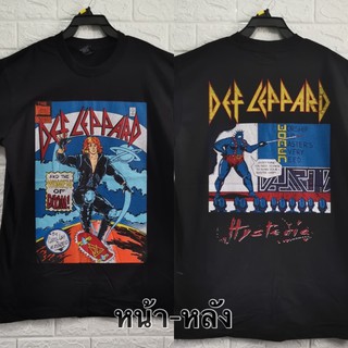 เสื้อยืด เสื้อวง DEFLEPPARD สไตล์วินเทจ ผ้านอกนำเข้า เสื้อวินเทจ เสื้อโอเวอร์ไซส์ เสื้อวงดนตรี