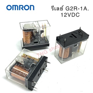 รีเลย์ รุ่น G2R-1A 12VDC   รีเลย์ 4 ขา. 1คอนแทค 1NO. บอร์ดคอนโทรล