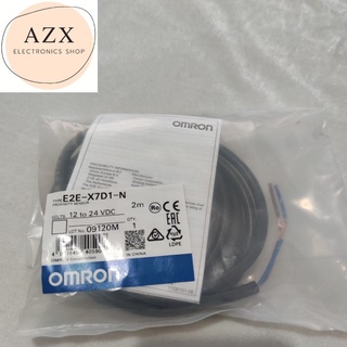 ถูกสุด! E2E-X7D2-N ระยะจับ 7mmหัว 18 mm จับโลหะ2 สาย NC 12-24V พร้อมส่ง