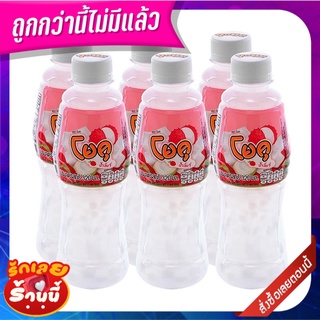 โยคุ น้ำลิ้นจี่ 25% ผสมวุ้นมะพร้าว 320 มล. x 6 ขวด Yoku Lychee Juice 25% with Nata De Coco 320 ml x 6 bottles