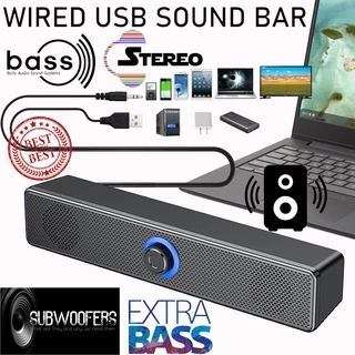 【Best Seller】ซาวด์บาร์ ซาวด์บาร์ แบบมีสาย ลำโพงสเตอริโอ 9D BASS ซับวูฟเฟอร์ไฮไฟ ลำโพงซาวด์บาร์แบบมีสายอันทรงพลัง