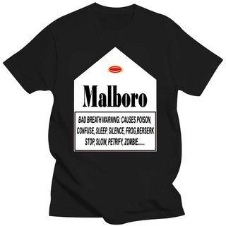 [S-5XL]เสื้อยืด พิมพ์ลาย Malboro Warning Video Game สําหรับผู้ชาย