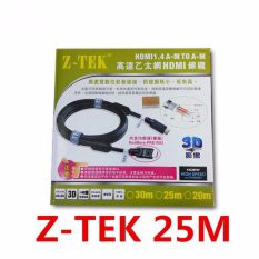 SALE Z-TEK สายสัญญาณ HDMI To HDMI Full HD 1080p ความยาว 25 เมตร - สีดำ #คำค้นหาเพิ่มเจลทำความสะอาดฝุ่น Super Cleanสาย AC PoWer1.8 G-LINGการ์ดรีดเดอร์ Card Readerสายต่อจอ Monitorสายชาร์จกล้องติดรถยนต์
