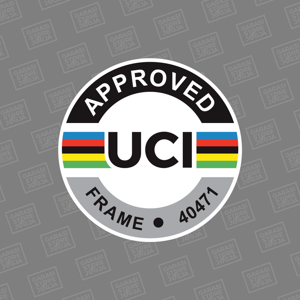 UCI frame สติ๊กเกอร์รูปลอกโลโก้จักรยานวงกลม