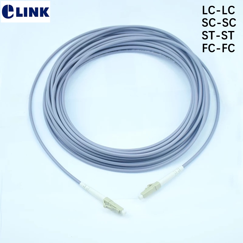 20Mtr 1 core Armored fiber patchcords SC LC FC ST Multimode Single fiber Armored optical fibre jumpe