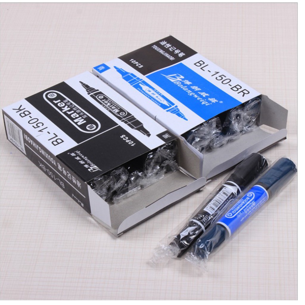 BIG-MAKER OIL PEN 1 กล่อง 10 (สีน้ําเงิน)