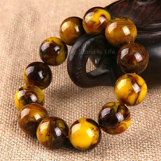 Tigers Eye Stone หินไทเกอร์อาย พลอยตาเสือ คัดเกรดทุกเม็ด ขนาด 8-20 มม. สร้อยข้อมือหินแท้ by Lucky stone4u life