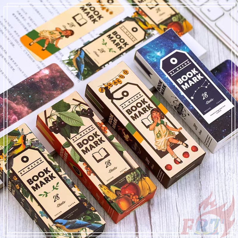 ❉ ที่คั่นหนังสือซีรีส์ศิลปะย้อนยุค 28 ชิ้น/เซ็ต ❉ หนังสือ Marker Stationery School Office Supplies ของขวัญปรารถนาที่ดีที่สุด