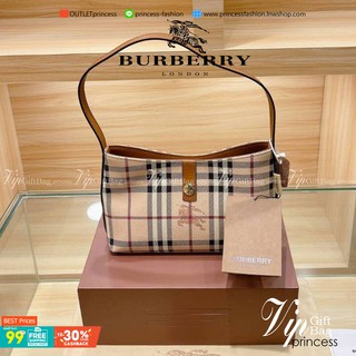 BURBERRY VINTAGE BAG VIP วัสดุหนังPVC หนังนิ่ม