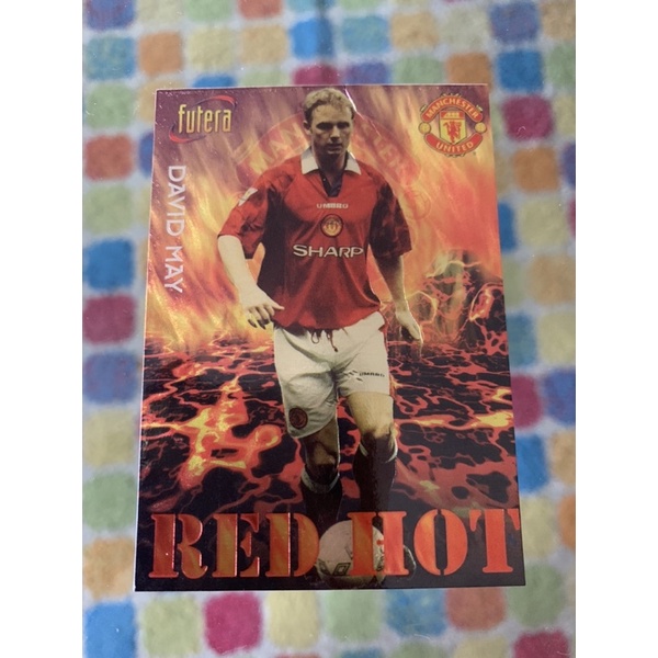 1998 Futera Manchester United David May Red Hot การ์ดสะสม รุ่นลิมิเต็ด อิดิชั่น