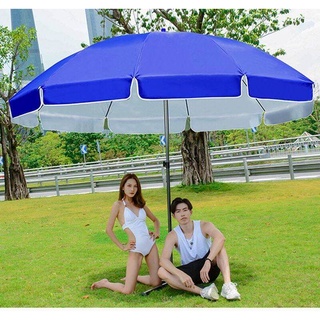 ร่มชายหาดขนาดใหญ่ ร่มสนาม ร่มแม่ค้า ร่มขายของ ร่มใหญ่ ขนาด 1.8 &amp; 2.0 เมตร Beach Umbrella ร่มคันใหญ่ กันแสงแดดยูวีได้J a