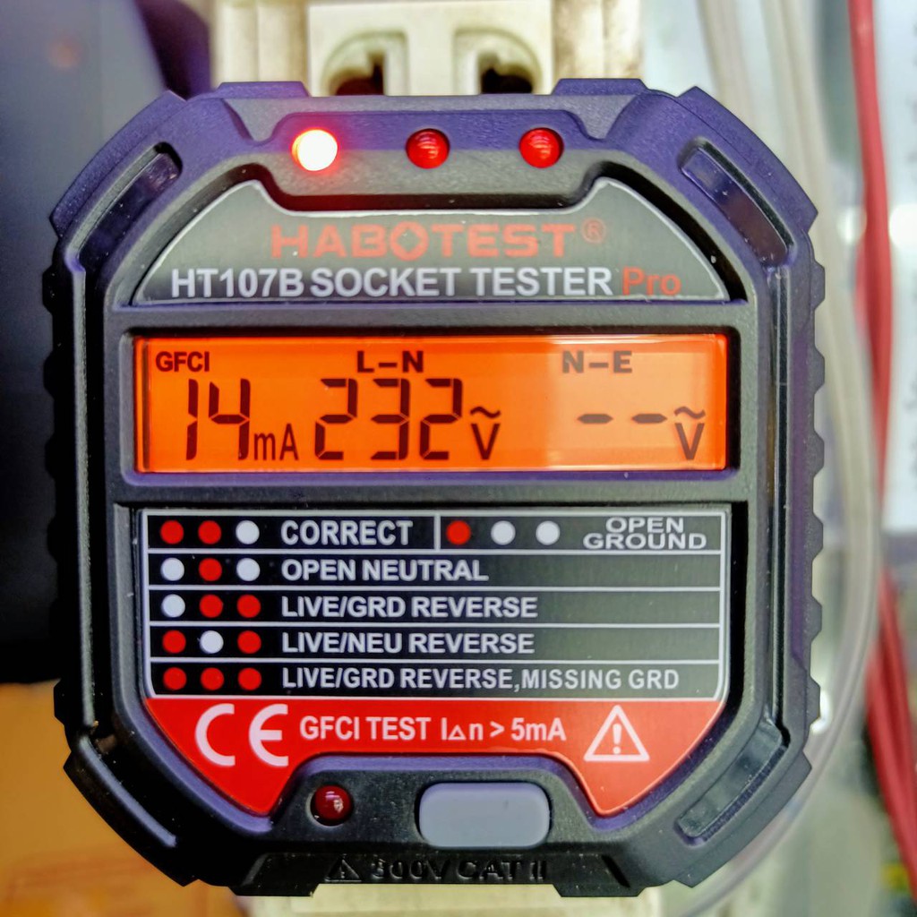 HABOTEST HT107B NEW 2021 Socket Testes Pro เครื่องตรวจปลั๊กวัดไฟดิจิตอล ...