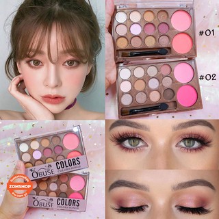 Obuse  พาเลท12ช่อง อายแชโดว์&amp;บลัชออน  Colors Songs Make Up (ของแท้)