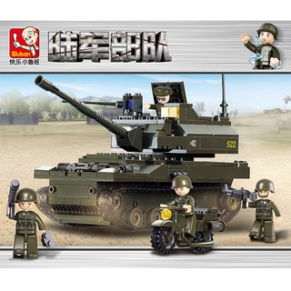 ProudNada Toys ของเล่นเด็ก ตัวต่อ ทหาร รถถัง (กล่องใหญ่สุดคุ้ม) Sluban Army 258 PCS M38-B9800