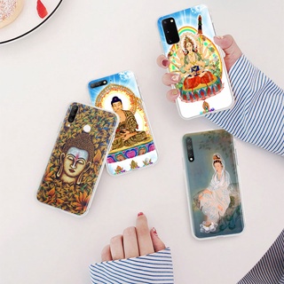 Ml-47 เคสโทรศัพท์มือถือแบบนิ่ม ใส ลายรูปปั้นพระพุทธรูป สําหรับ Realme 10 Pro 9 Plus C30S C55 C35