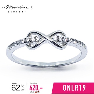 Memorine Jewelry แหวนเงินแท้ 925 ฝังเพชรสวิส(CZ) : ONLR19