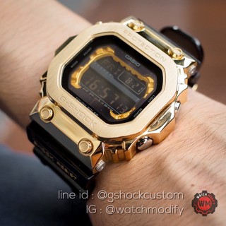 G-Shock Gx-56BB CustomสายJelly สแตนเลสกรอบทอง