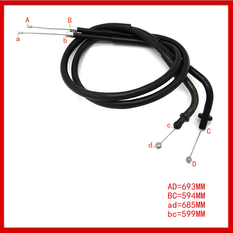 สายไฟเครื่องมือเมตรสายคันเร่งเบรคสายวัดความเร็วสายเบรครถจักรยานยนต์Yamaha 1FK-26311-01/1FK-26312-01 