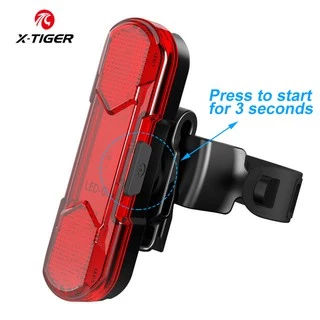 【TH Delivery】X-TIGER ไฟท้ายจักรยาน Led ชนิดชาร์จ Usb