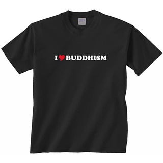 100%cotton เสื้อ ยืด ผ้า มัด ย้อม Gildan I Love Buddhism T-Shirt men เสื้อ ยืด ผู้ชาย คอกลม โอเวอร์ ไซส์สามารถปรับแต่งได