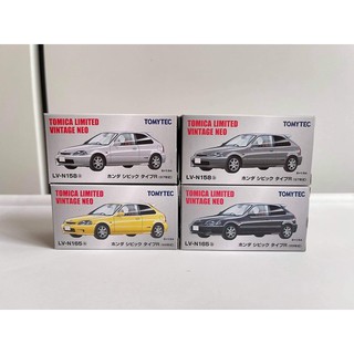 TOMICA TOMYTEC Tomica Limited Vintage NEO Honda Civic Type R TAKARA TOMY LV-N158 LV-N165