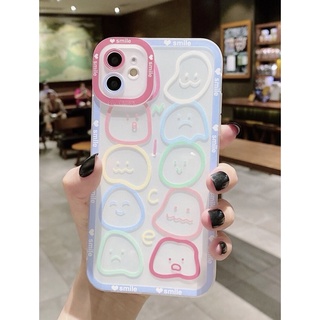 เคสโทรศัพท์ เคสไอโฟนแบบใส ลายหน้าการ์ตูนสุกน่ารัก