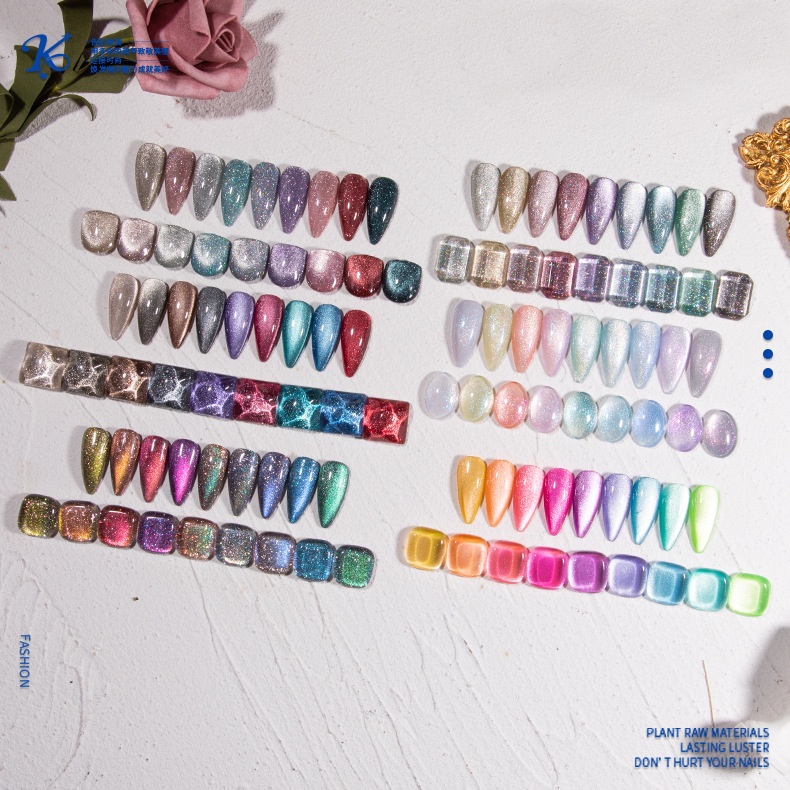สีลูกแก้วยกเซ็ต9สี kale plus สีเจลกริเดอร์แฟลช สีทาเล็บเจล ยาทาเล็บ ต้องอบ พร้อมชาร์จ（ต้องทาเอง） พร้