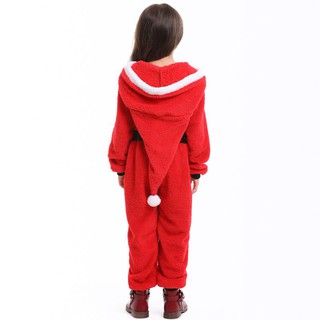 ชุดหมีXmas สีแดง พร้อมเข็มขัด (พร้อมส่ง S XL)