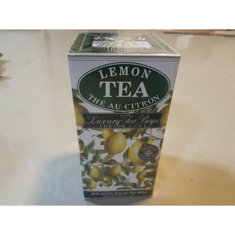 ชากลิ่นเลมอน ยี่ห้อ Mlesna (Lemon Tea) กล่องละ 30 ซอง