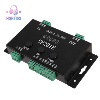 ตัวถอดรหัสตัวควบคุม Sp201E DMX512 WS2812B WS2811 DMX เป็น SPI รองรับวงจรรวมหลายตัว