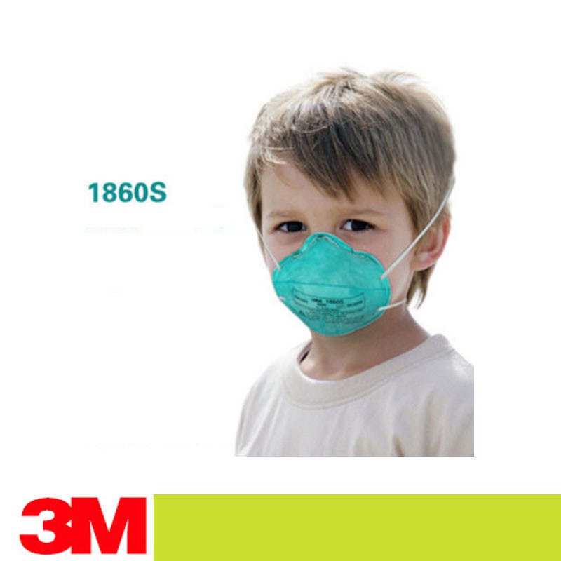 3M 1860S หน้ากากป้องกันเด็ก N95 ป้องกันหมอกควัน /PM2.5/H7N9