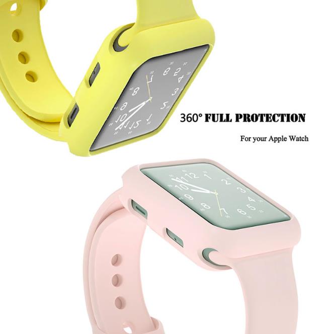 Case + สายสําหรับ Apple Watch band 45 มม.44 มม.40 มม.นาฬิกา series7 6 SE 5 4 3 Sport Slicone เข็มขัด