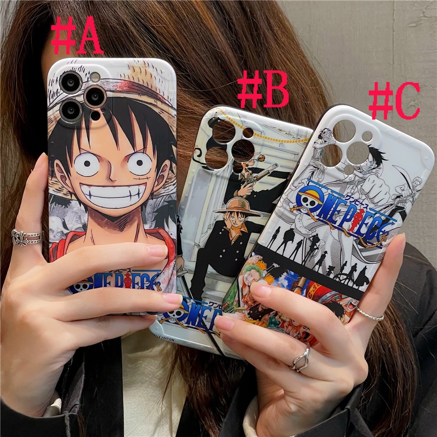 เคสไอโฟน เคสซิลิโคน iPhone 15 Pro Max iPhone 14 Pro Max iPhone 13 Pro Max iPhone 12 Pro Max iPhone 11 Creative Cartoon One Piece วันพีช Luffy ลูฟี่ Soft Silicone Case