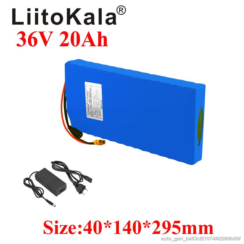 Liitokala 36v 20ah Electric Bike Battery 20a Bms Lithium Battery Pack ...