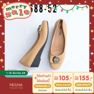 รองเท้าเเฟชั่นผู้หญิงเเบบคัชชูส้นปานกลาง No. 688-52  NE&amp;NA Collection Shoes