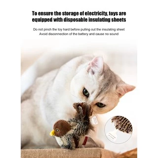 [🚚 พร้อมส่ง] Gigwi นกมีเสียง Interactive Cat Toys ของเล่นแมว ตุ๊กตารูปสัตว์พร้อมเสียงร้อง ตุ๊กตาแมว