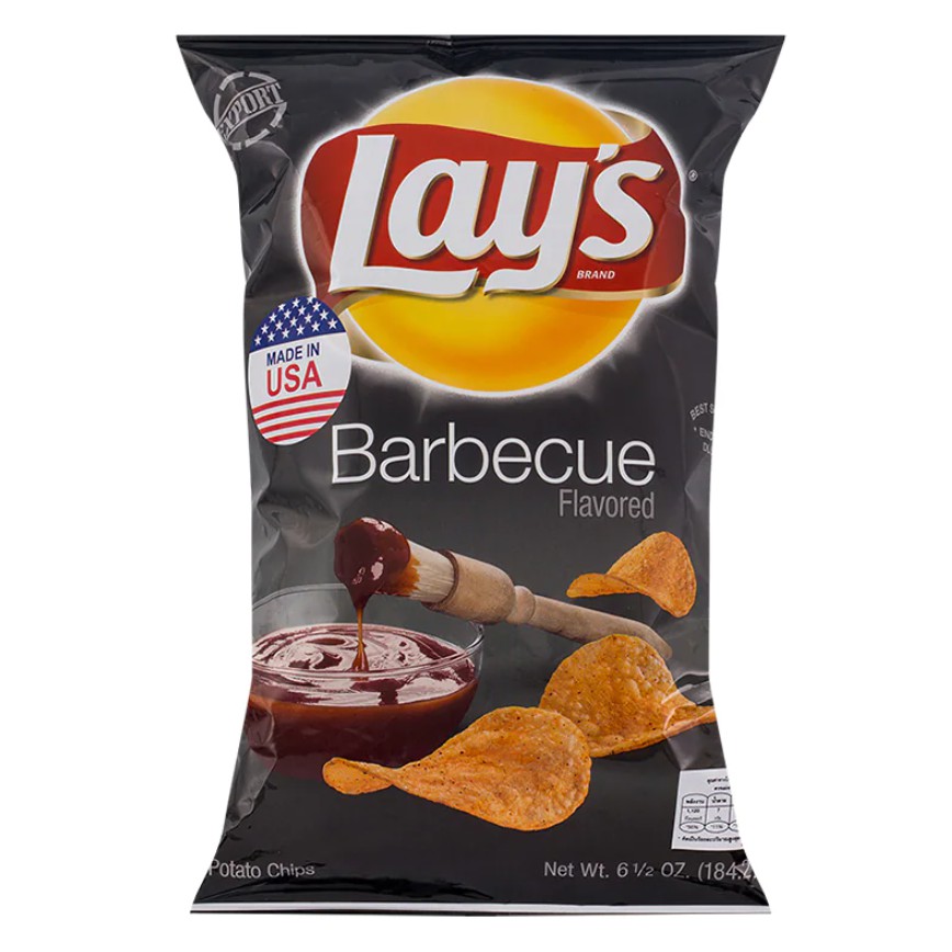 เลย์ รสบาร์บีคิว Lays USA Barbecue Potato Chips 184.2g.