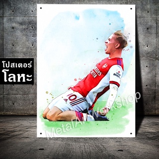 โปสเตอร์โลหะ เอมิล สมิธ โรว์ ทีมอาร์เซนอล Emile Smith Rowe Arsenal ภาพวาด สกรีนป้ายเหล็ก รูป ภาพ นักฟุตบอล ตกแต่งติดผนัง