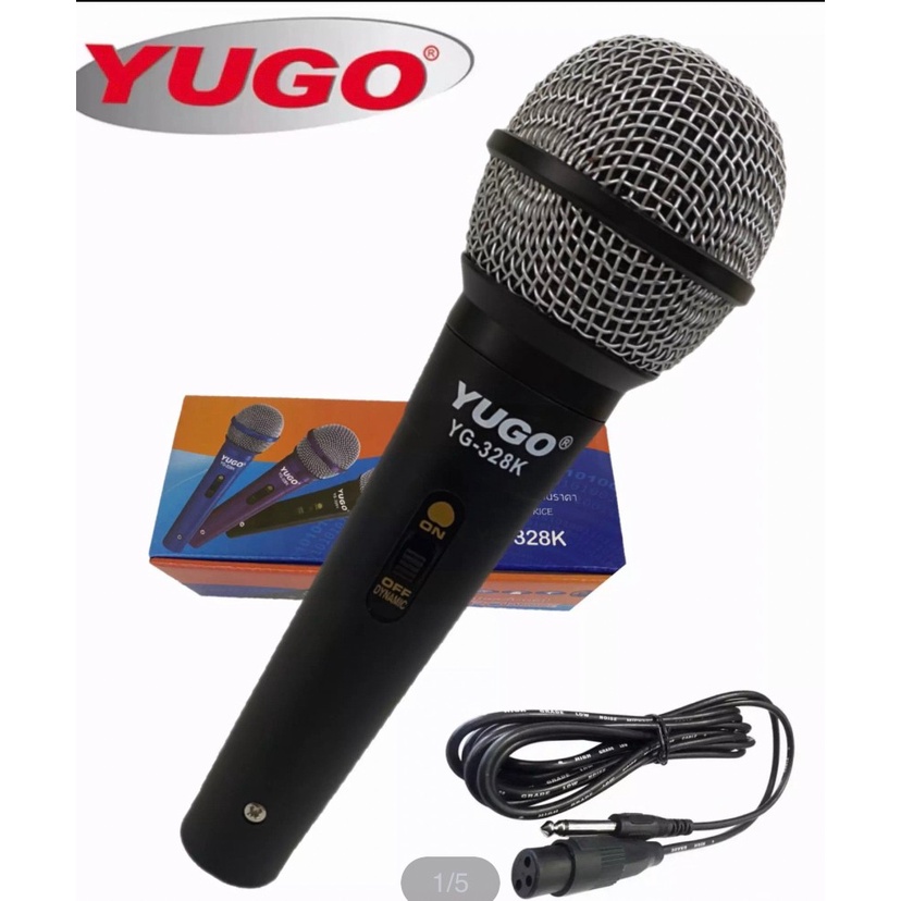 YUGO ไมค์โครโฟน พร้อมสาย PROFESSIONAL DYNAMIC MICROPHONE รุ่น YG-328K สายยาว 2M