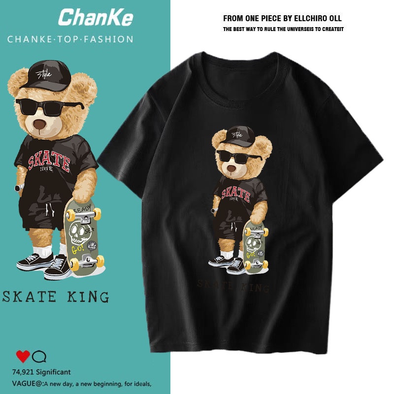 เสื้อยืดคอกลม New Collection ลายสตรีทลายเเฟชั่น โครตคูลสุดเท่ T-811